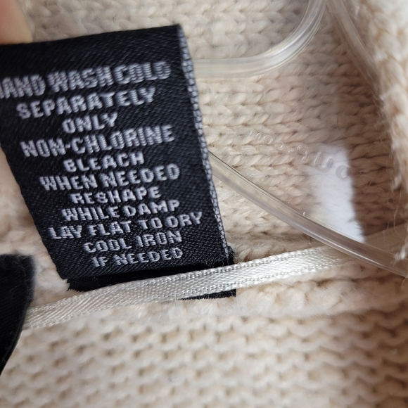 ULTRAFLIRT Open Cardigan Sweater Size M Cream Pockets Southwesten Boho - Picture 3 of 10